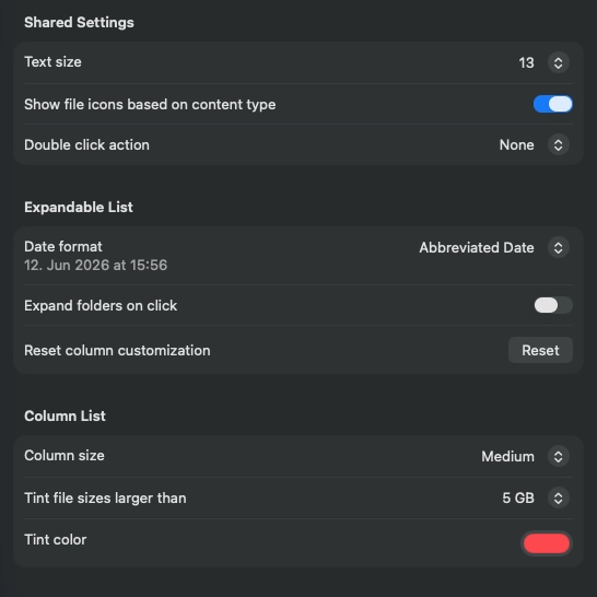Listenoptionen feature image